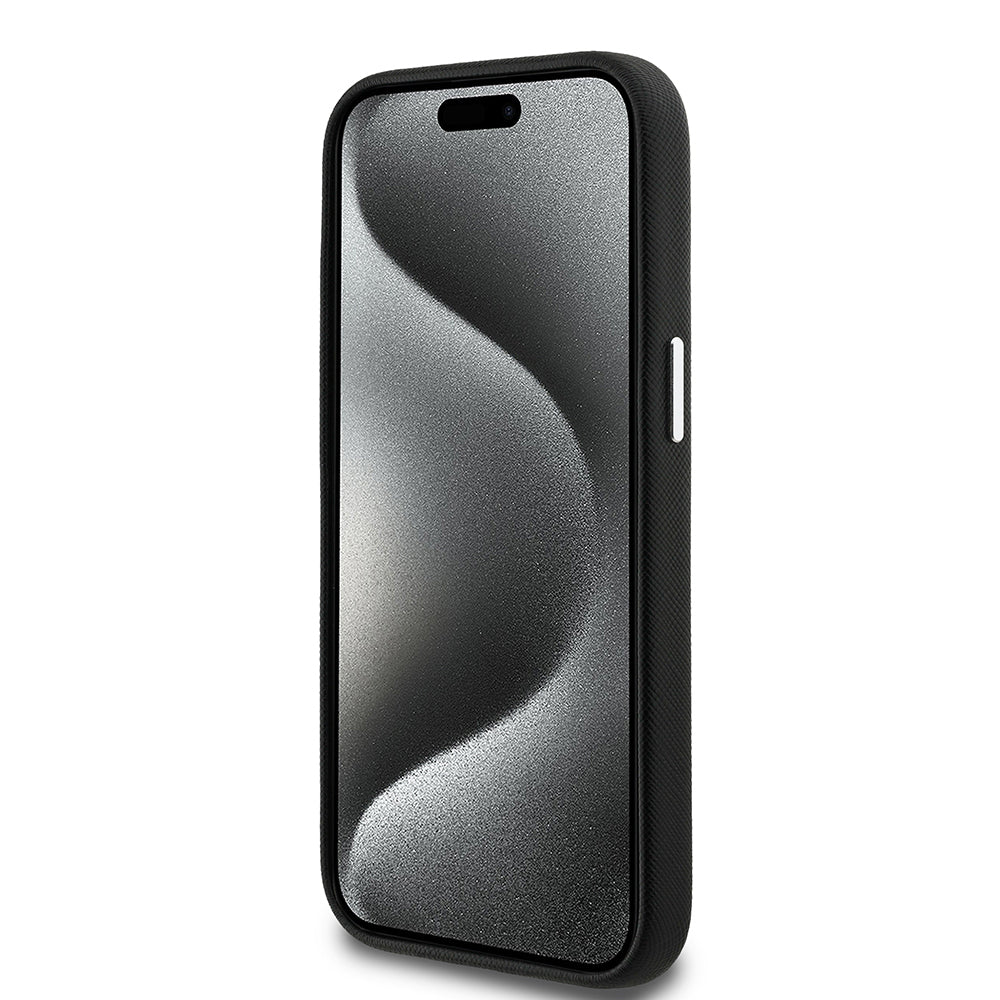 Apple iPhone 14 Kılıf Karl Lagerfeld Orjinal Lisanslı K&C Heads Pin Kapak Siyah