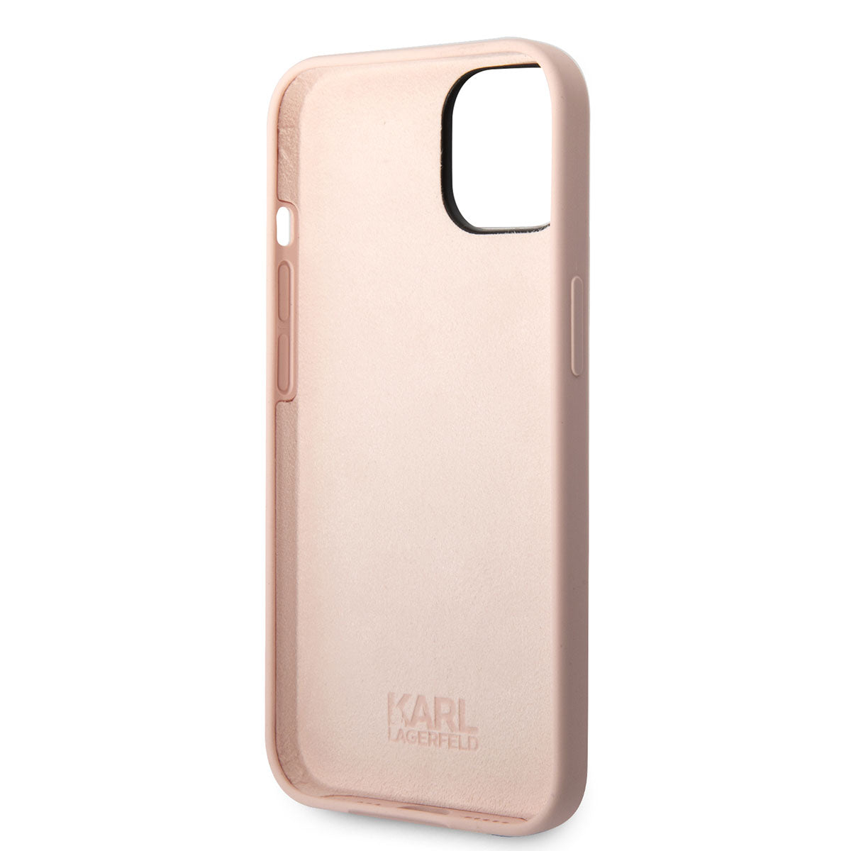 iPhone 14 Kılıf Karl Lagerfeld Silikon Karl Dizayn Kılıf Pembe