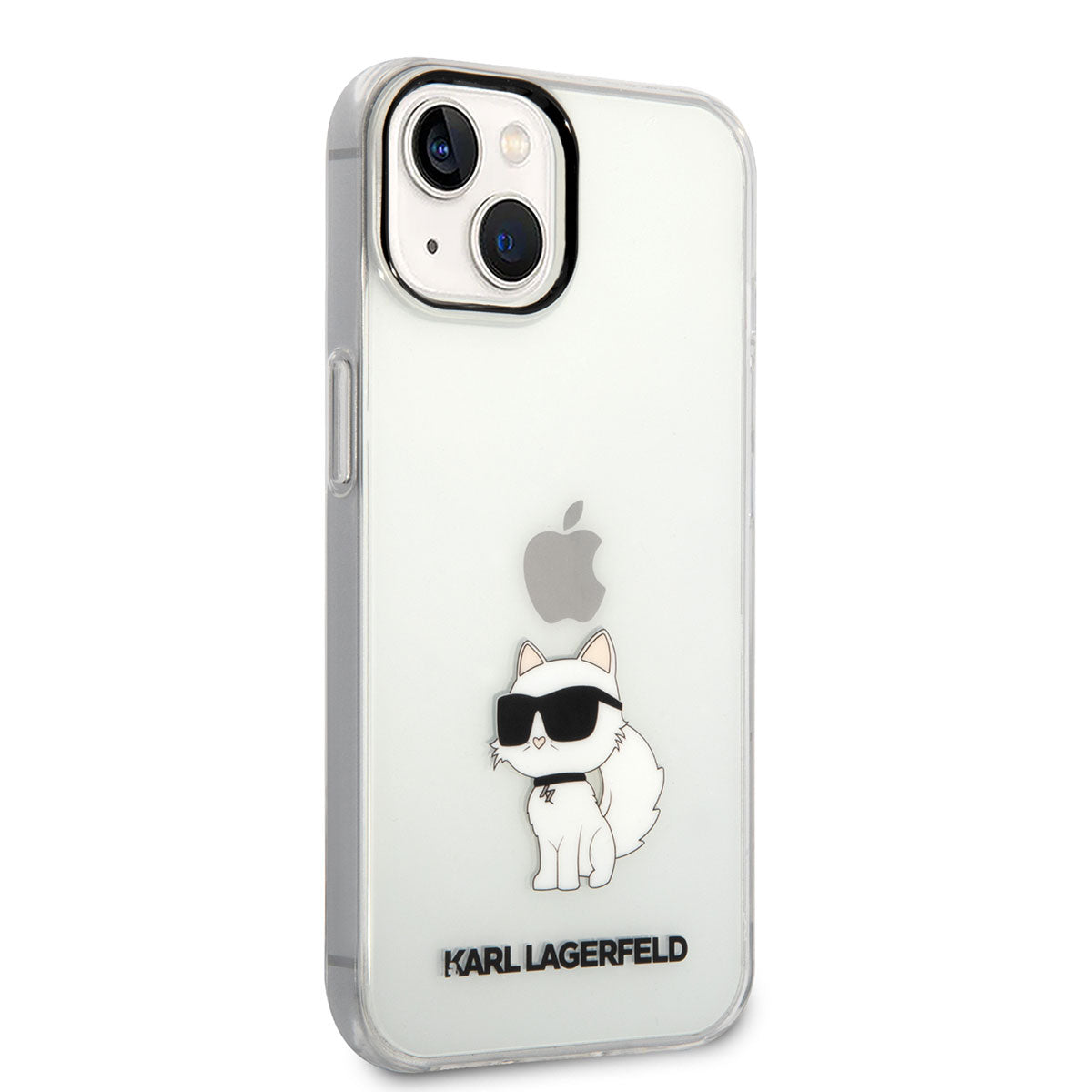 iPhone 14 Kılıf Karl Lagerfeld Transparan Choupette Dizayn Kılıf Renksiz