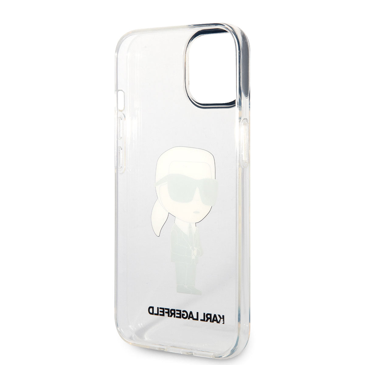 iPhone 14 Kılıf Karl Lagerfeld Transparan İkonik Karl Dizayn Kılıf Renksiz