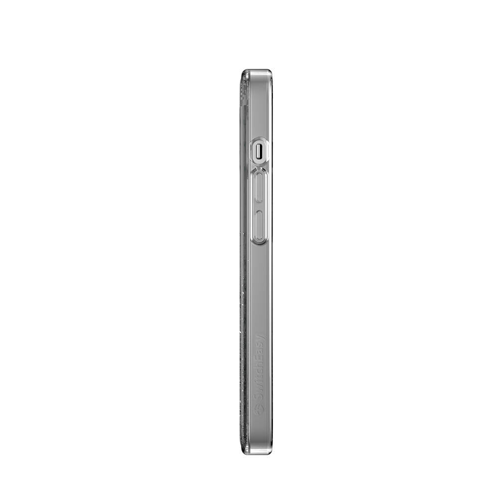 iPhone 14 Kılıf Magsafe Şarj Özellikli Parlayan Simli Şeffaf Lisanslı Switcheasy Starfield-M Kılıf Renksiz