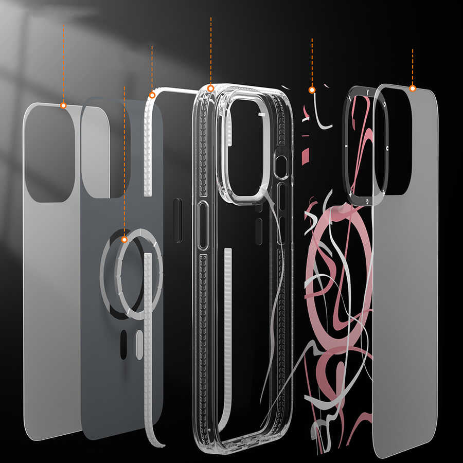 iPhone 14 Kılıf Magsafe Şarj Özellikli Youngkit Water-Ink Serisi Kılıf Yeşil