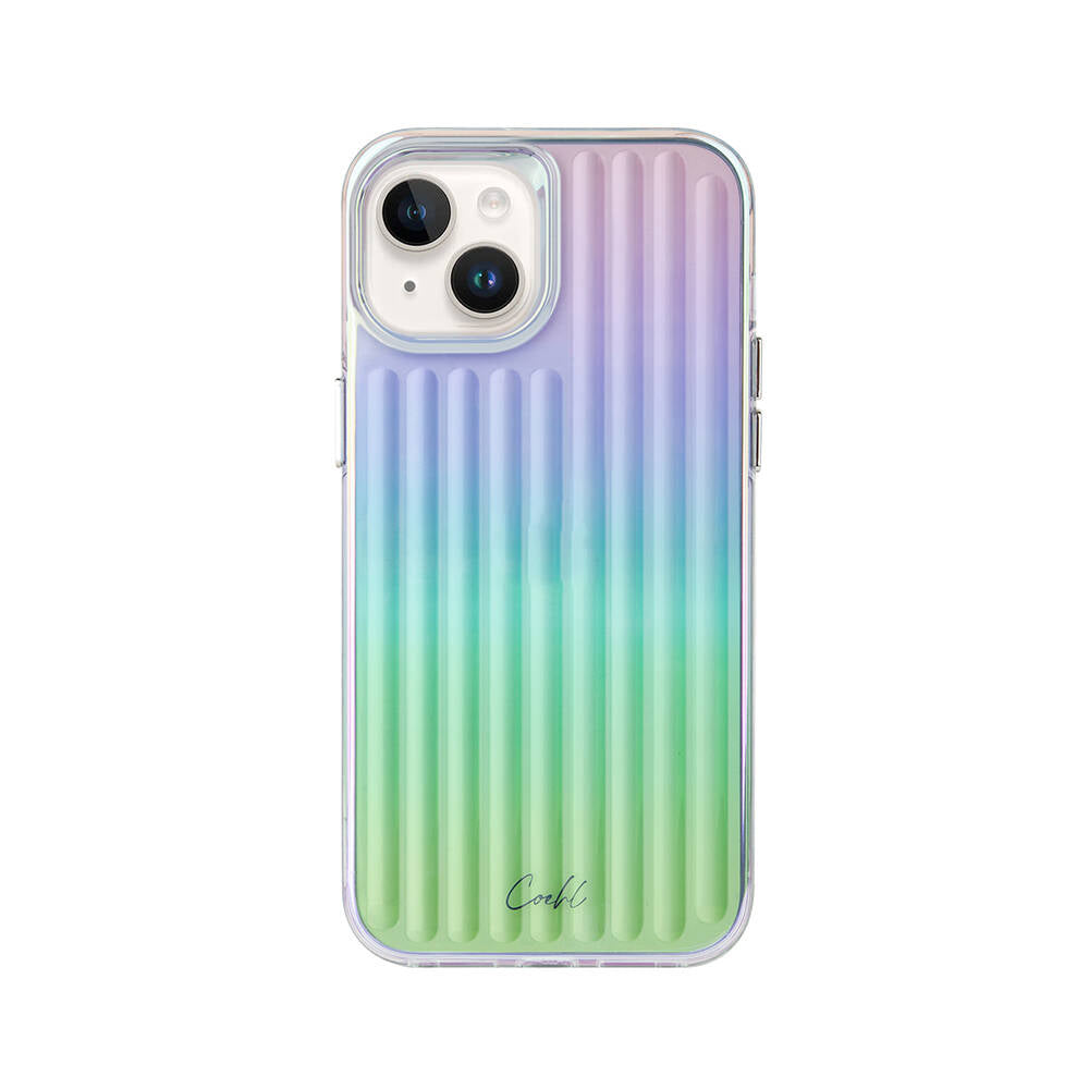 iPhone 14 Kılıf Parlayan Arka Yüzey Coehl Linear Kılıf Yeşil