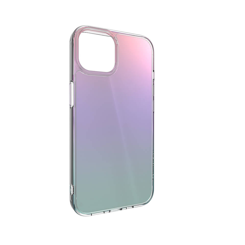 iPhone 14 Kılıf Renk Geçişli Kenarları Şeffaf Tasarımlı Lisanslı Switcheasy Crush Plus Kılıf Starlight
