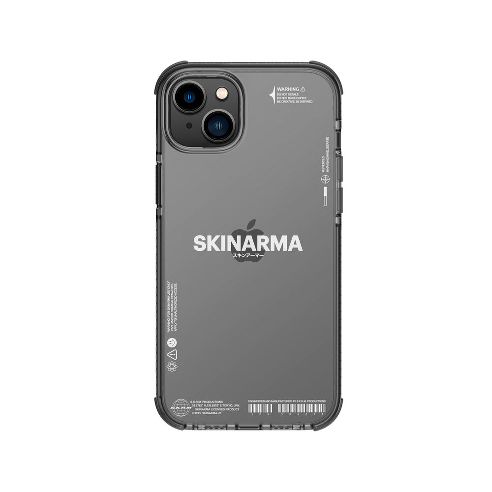 iPhone 14 Kılıf SkinArma Şeffaf Airbag Tasarımlı Iro Kılıf Siyah