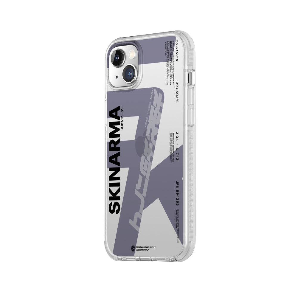 iPhone 14 Kılıf SkinArma Şeffaf Airbag Tasarımlı Raku Kılıf Mor