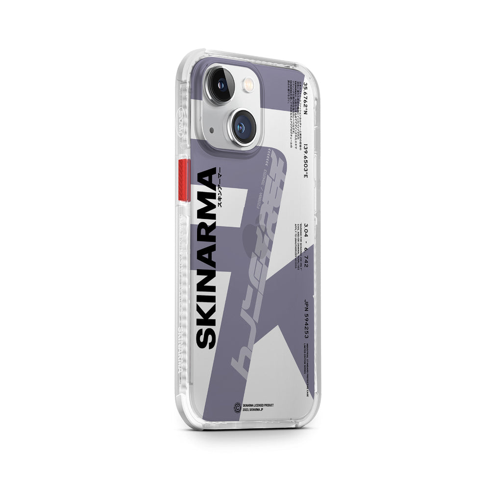 iPhone 14 Kılıf SkinArma Şeffaf Airbag Tasarımlı Raku Kılıf Mor