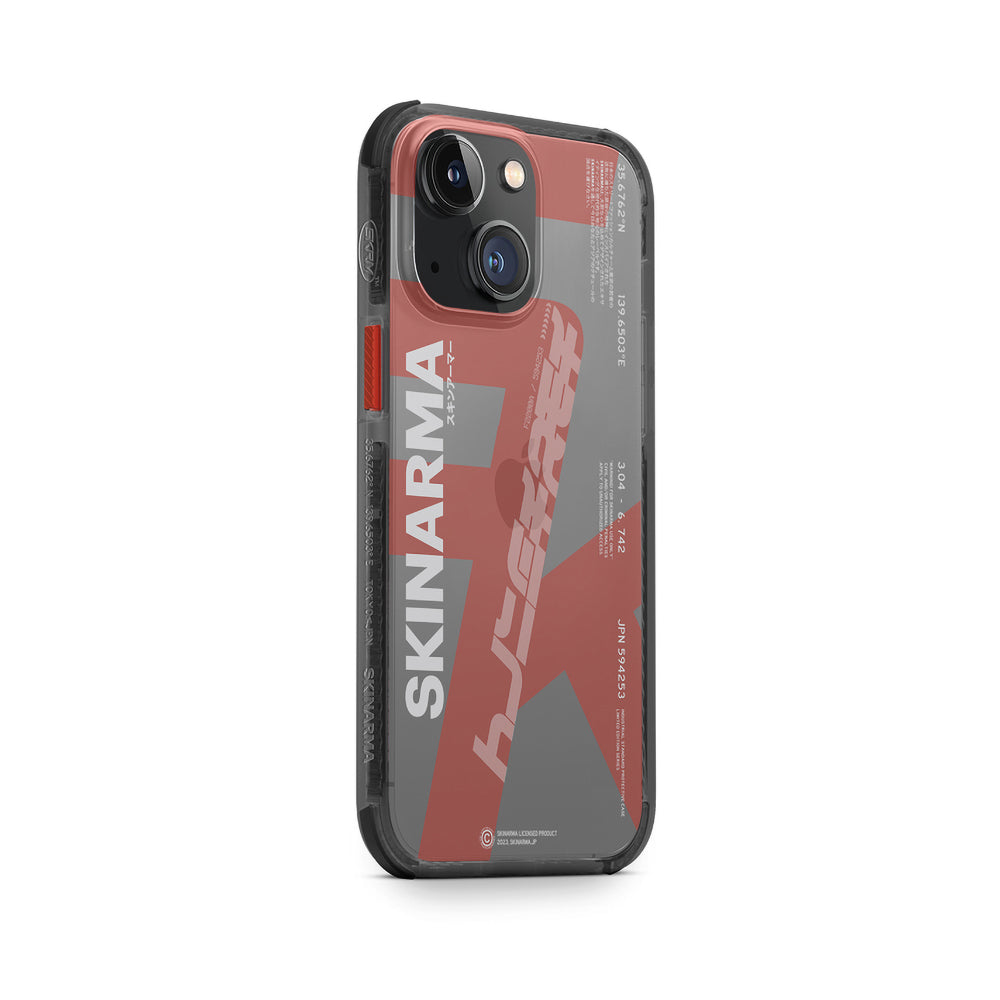 iPhone 14 Kılıf SkinArma Şeffaf Airbag Tasarımlı Raku Kılıf Mor
