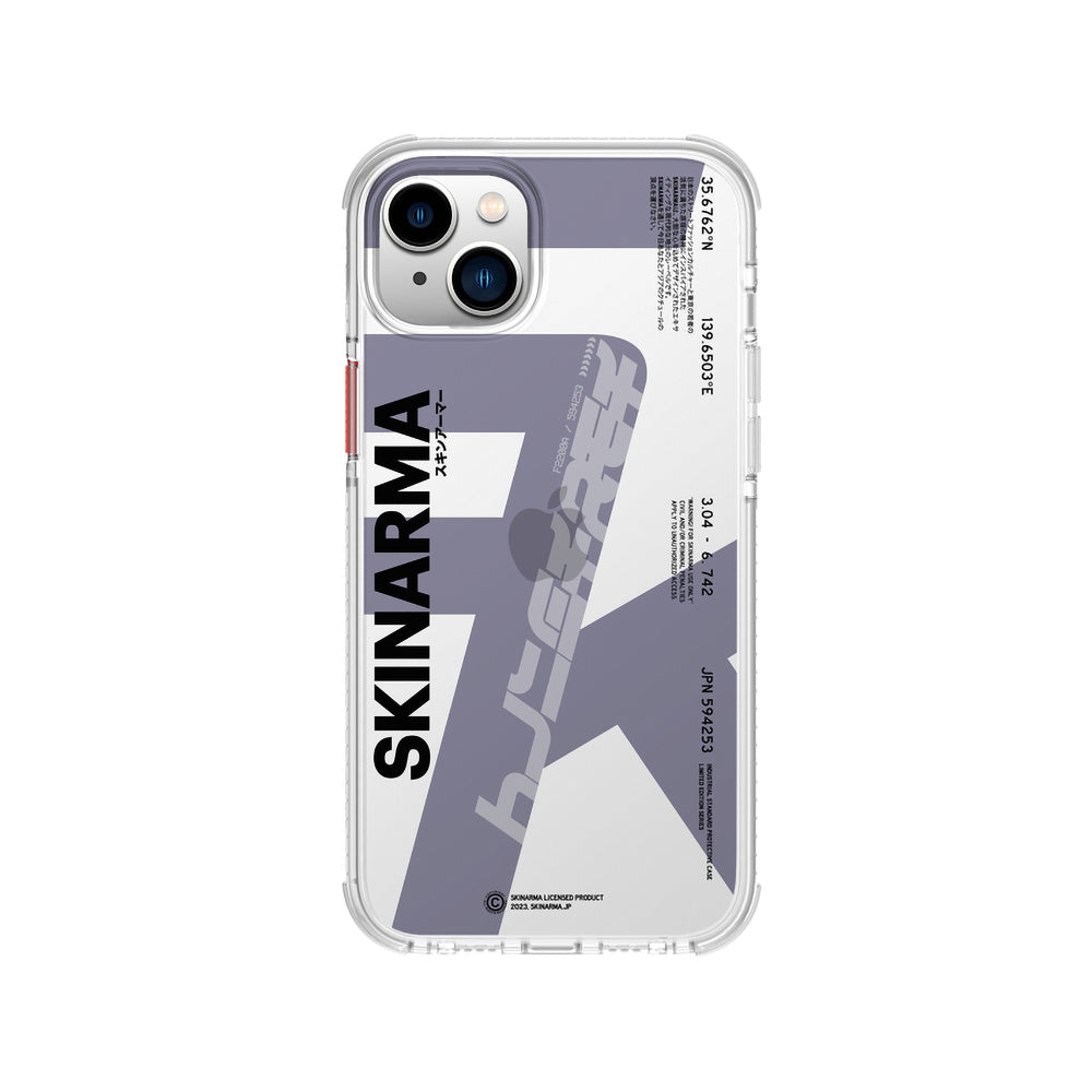 iPhone 14 Kılıf SkinArma Şeffaf Airbag Tasarımlı Raku Kılıf Mor