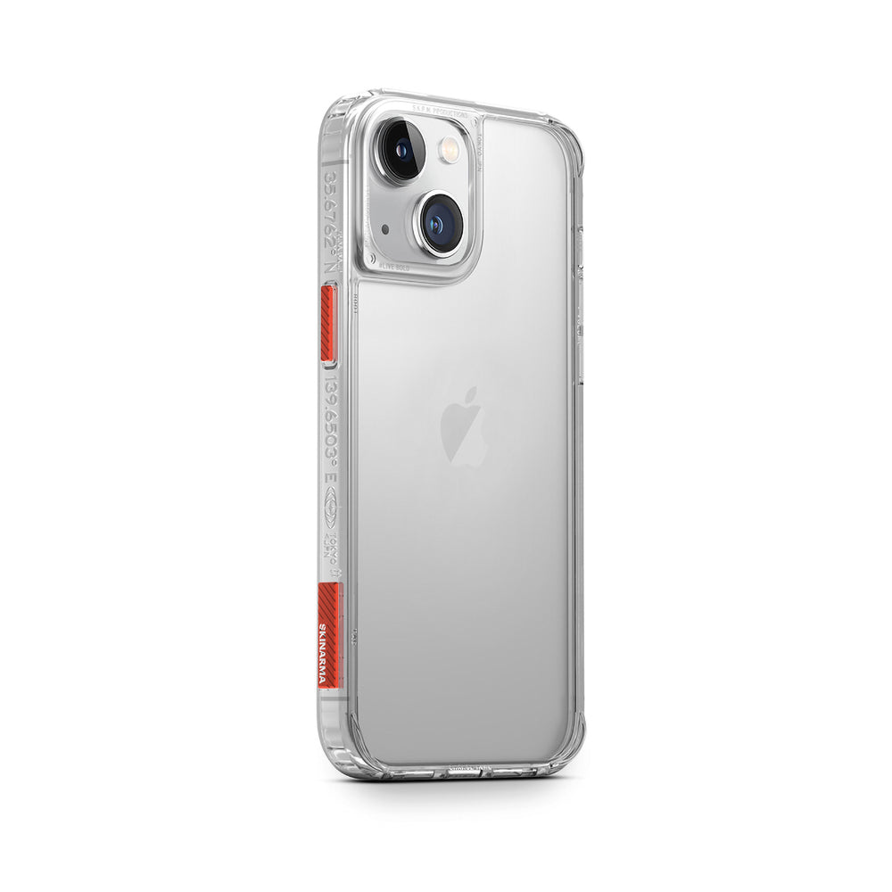 iPhone 14 Kılıf SkinArma Şeffaf Airbag Tasarımlı Saido Kılıf Renksiz
