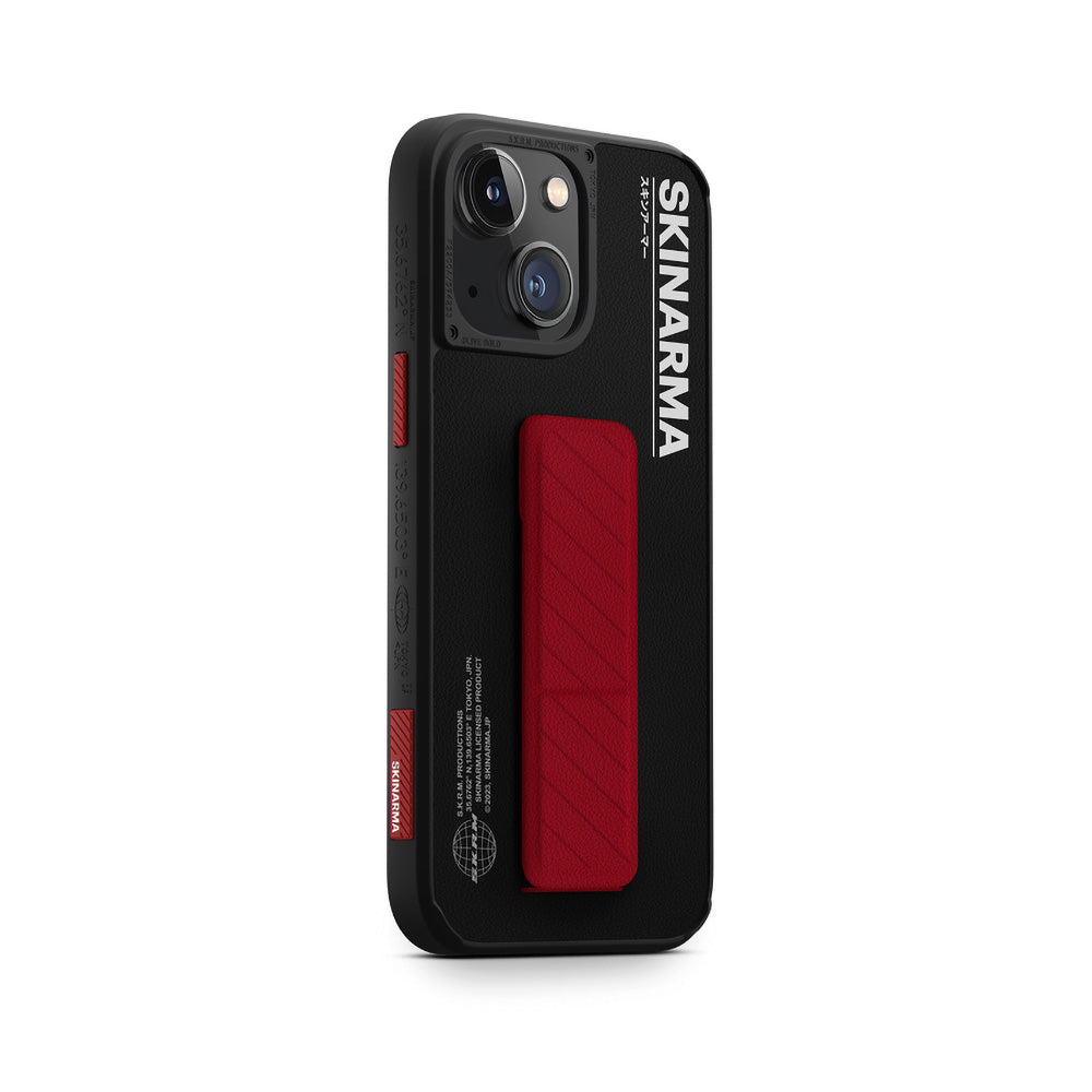iPhone 14 Kılıf SkinArma Standlı Deri Görünümlü Gyo Kılıf Olive