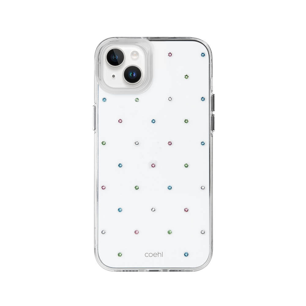 iPhone 14 Kılıf Tektaş Desenli Coehl Solitaire Kılıf Renksiz