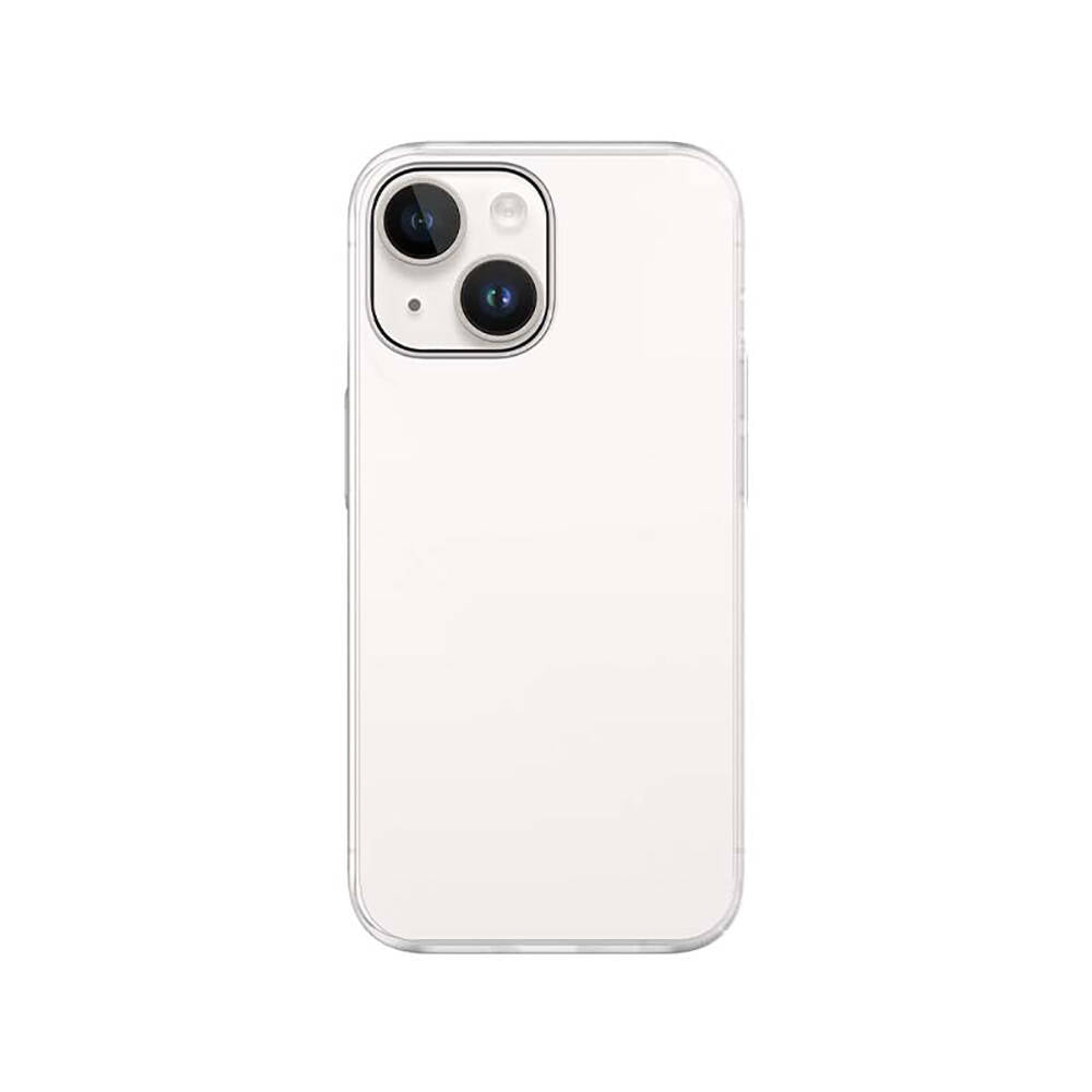 iPhone 14 Kılıf Ultra İnce Mat PC Arka Yüzey Recci Elite Serisi Kılıf Gri