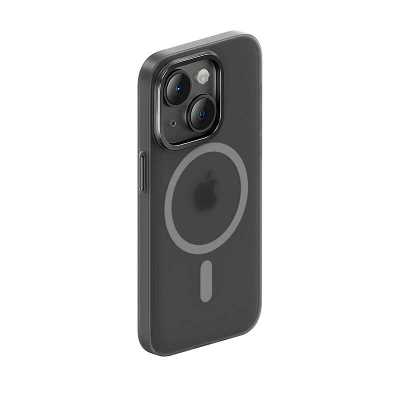 iPhone 14 Kılıf Wireless Şarj Destekli Benks Yeni Seri Magnetik Haze Kılıf Siyah