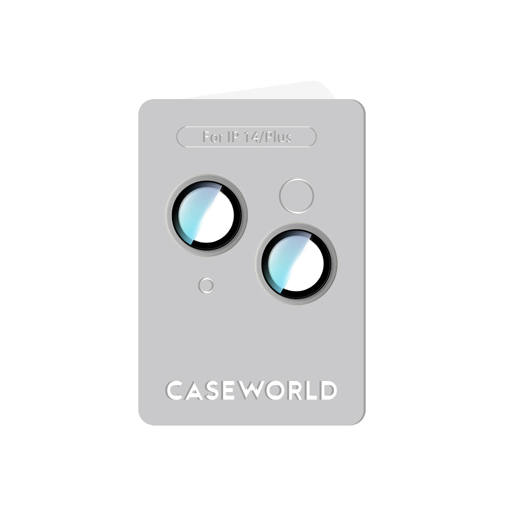 Apple iPhone 14 Plus CaseWorld Alloy Serisi Oleofobik Anti Reflective Kamera Lens Koruyucu Siyah