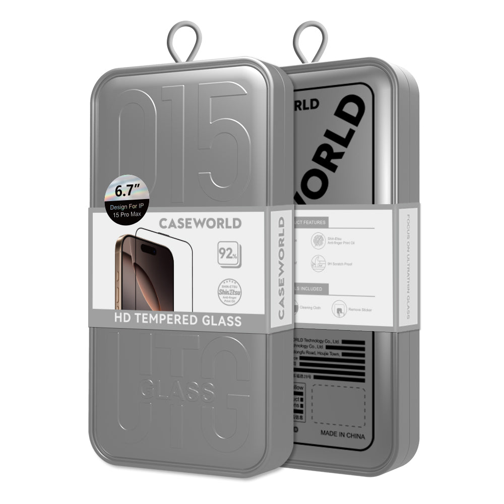 Apple iPhone 14 Plus CaseWorld HD Serisi 0.33mm Temperli Cam Ekran Koruyucu Şeffaf