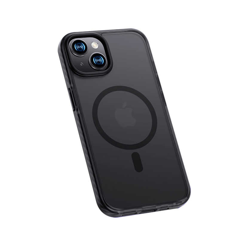 iPhone 14 Plus Kılıf Kenarları Silikon Airbagli Mat Arka Yüzey Benks Icesand Kılıf Siyah