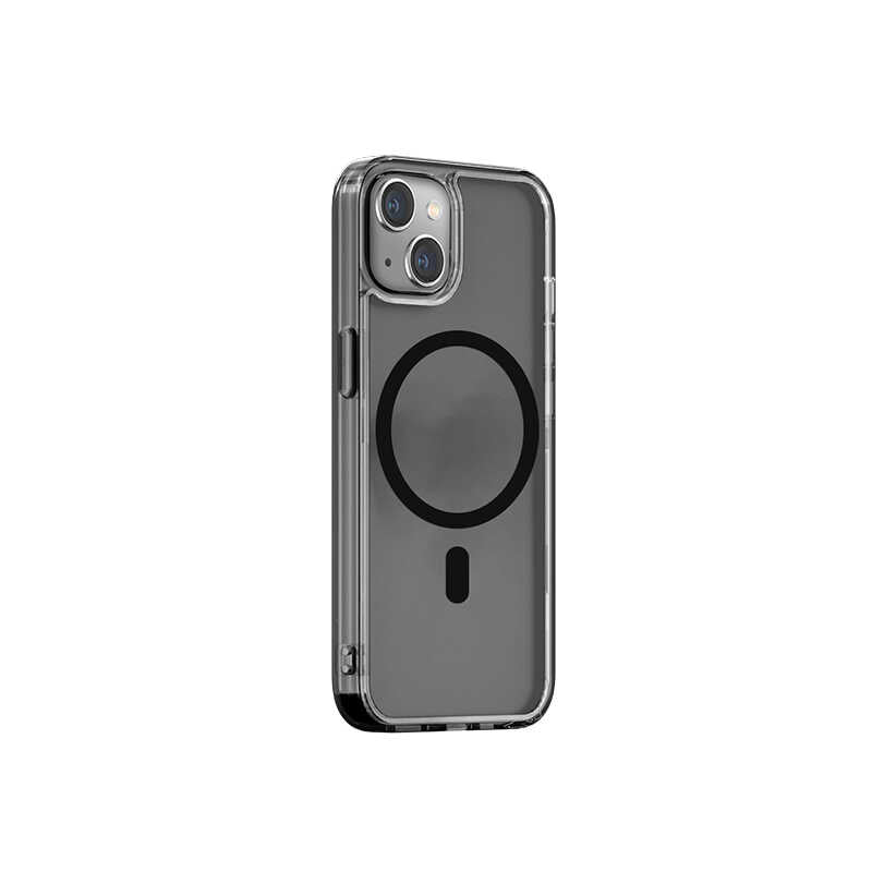 iPhone 14 Plus Wiwu Magsafe Şarj Özellikli Lens Korumalı Şeffaf Silikon Kılıf Renksiz