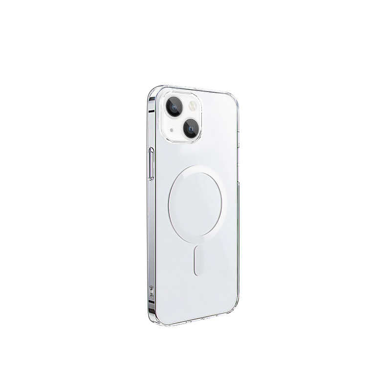 iPhone 14 Plus Wiwu Magsafe Şarj Özellikli Lens Korumalı Şeffaf Silikon Kılıf Renksiz