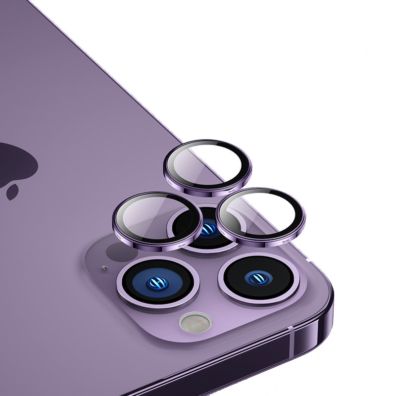 iPhone 14 Pro Benks King Kong PVD Kamera Lens Koruyucu Derin Mor