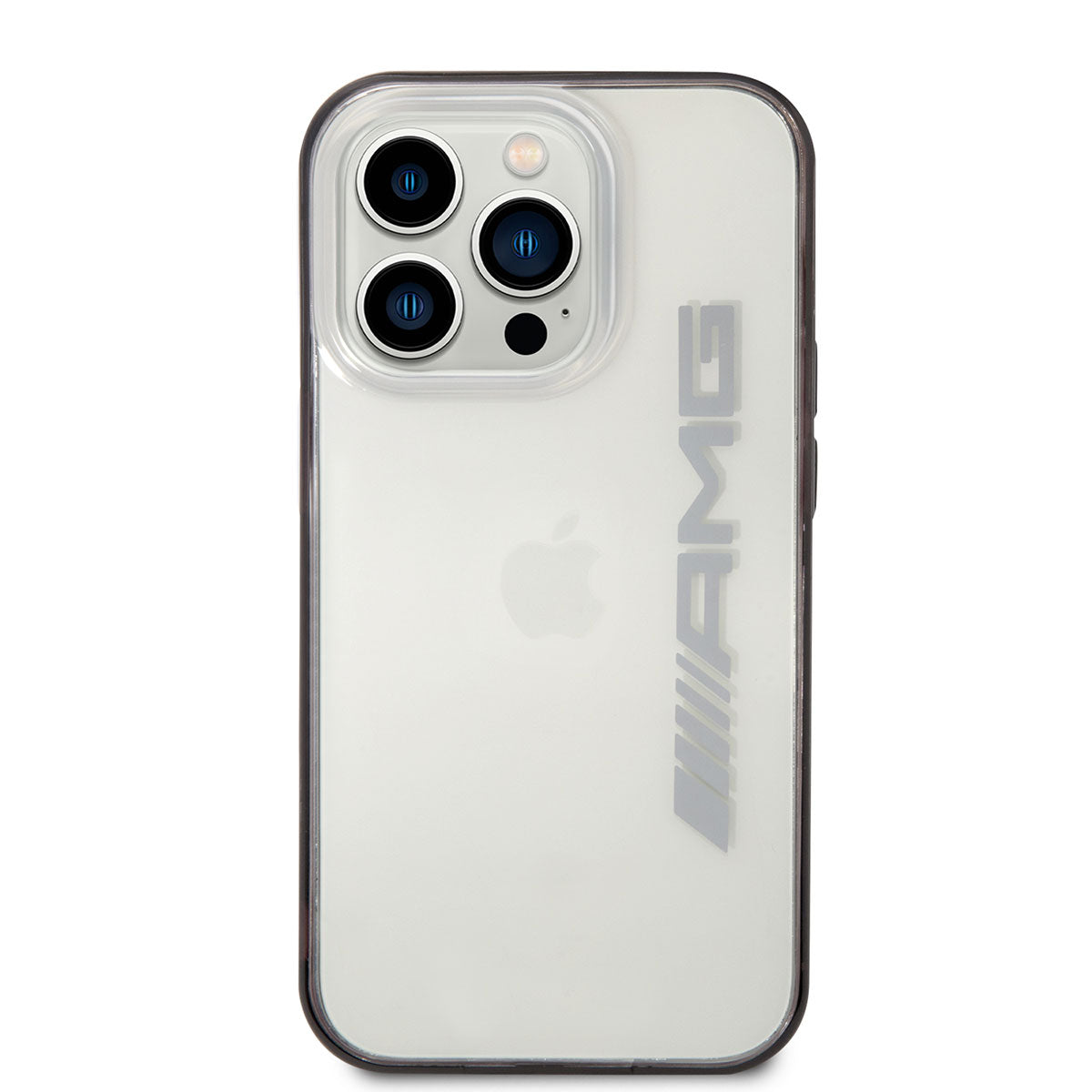 iPhone 14 Pro Kılıf AMG Transparan Siyah Çerçeve Dizayn Kılıf Şeffaf-Siyah