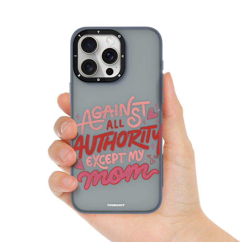 iPhone 14 Pro Kılıf Bethany Green Tasarımlı Youngkit Sweet Language Kılıf Gri