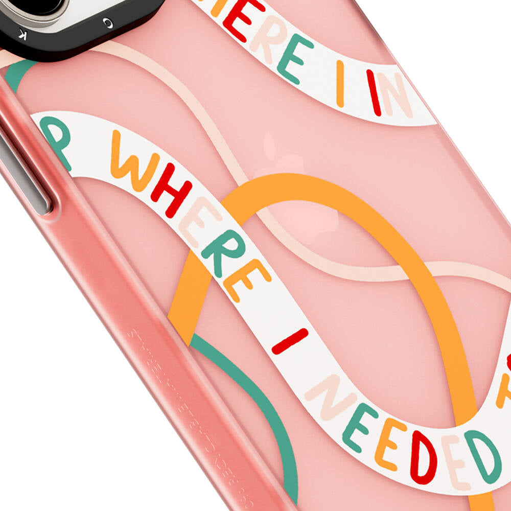 iPhone 14 Pro Kılıf Bethany Green Tasarımlı Youngkit Sweet Language Kılıf Pembe
