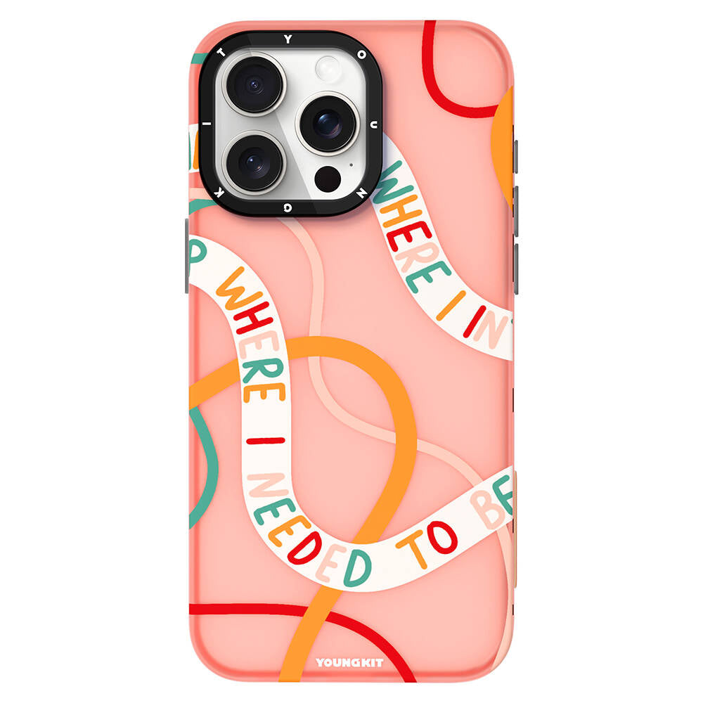 iPhone 14 Pro Kılıf Bethany Green Tasarımlı Youngkit Sweet Language Kılıf Gri
