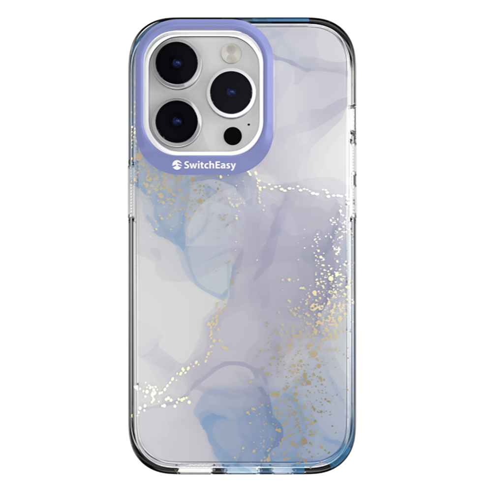 iPhone 14 Pro Kılıf Çift IMD Baskılı Lisanslı Switcheasy Artist Veil Kılıf Mor
