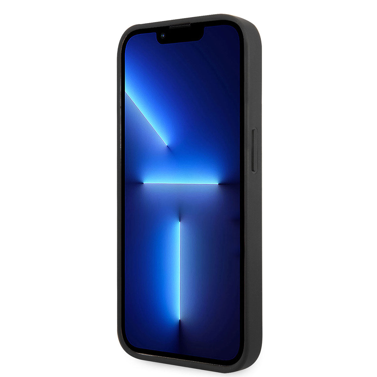 iPhone 14 Pro Kılıf Karl Lagerfeld Parlak Taşlı Choupette Dizayn Kılıf Siyah