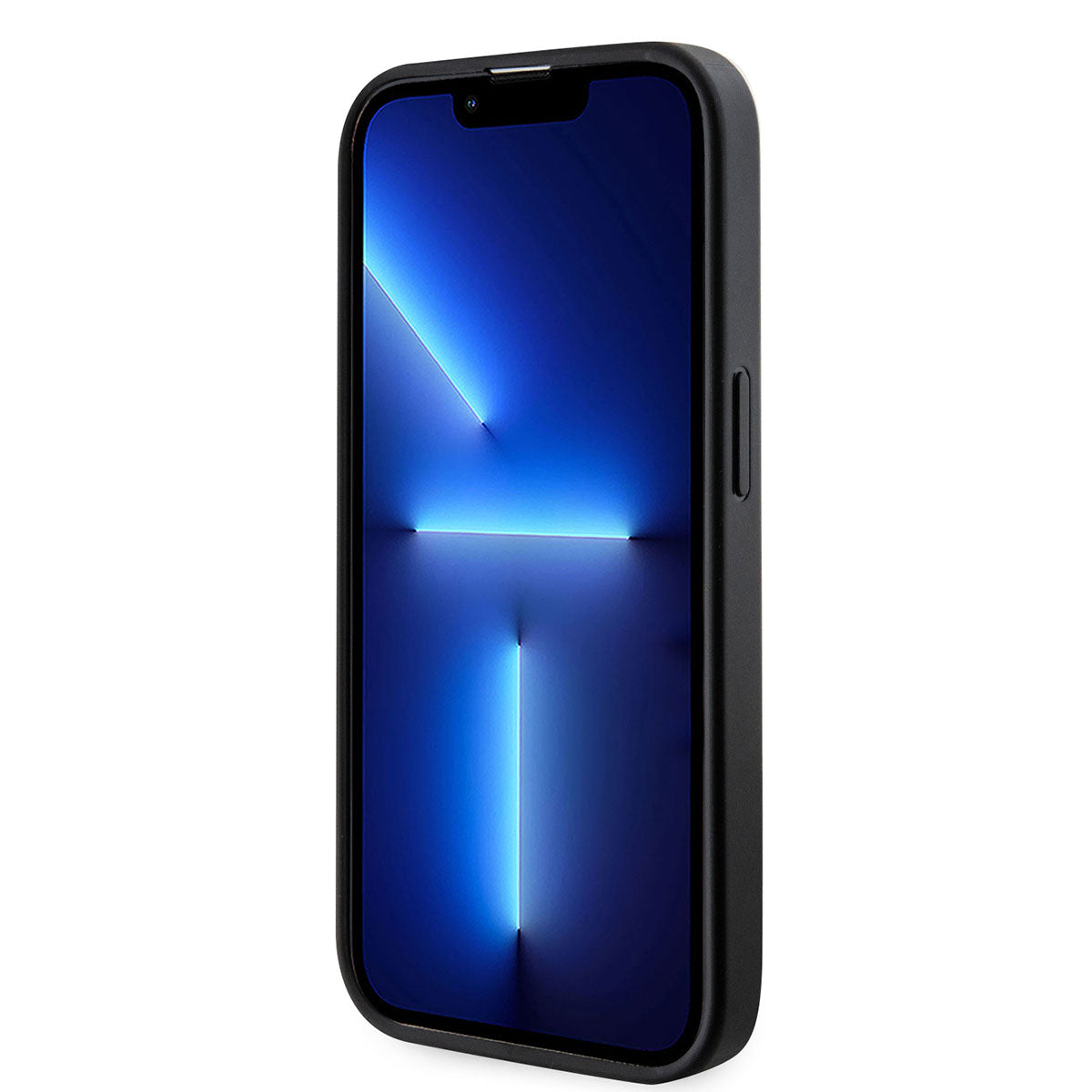 iPhone 14 Pro Kılıf Karl Lagerfeld Saffiano Deri Kartlıklı Dizayn Kılıf Siyah