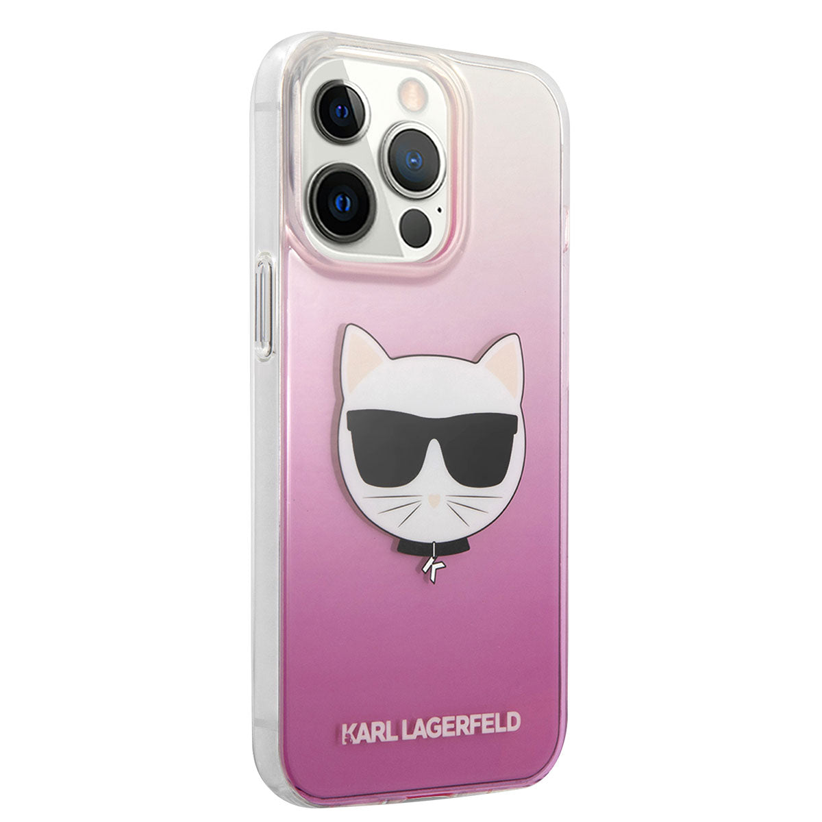 iPhone 14 Pro Kılıf Karl Lagerfeld Sert TPU Choupette Dizayn Kılıf Pembe