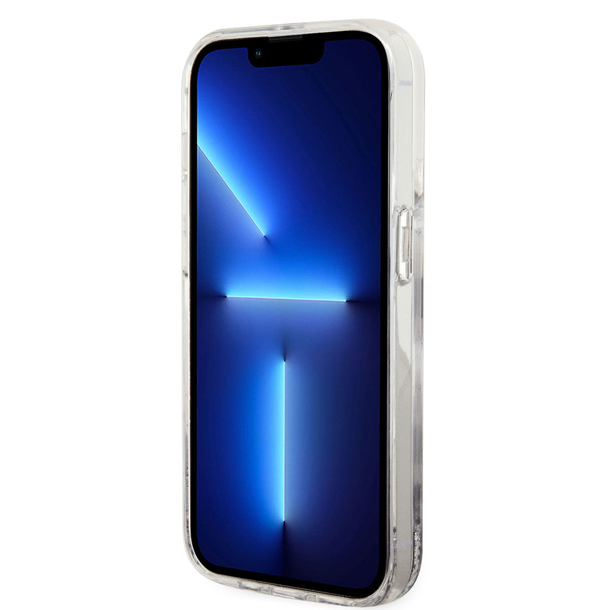 iPhone 14 Pro Kılıf Karl Lagerfeld Sıvılı Simli Choupette Dizayn Kılıf Gold