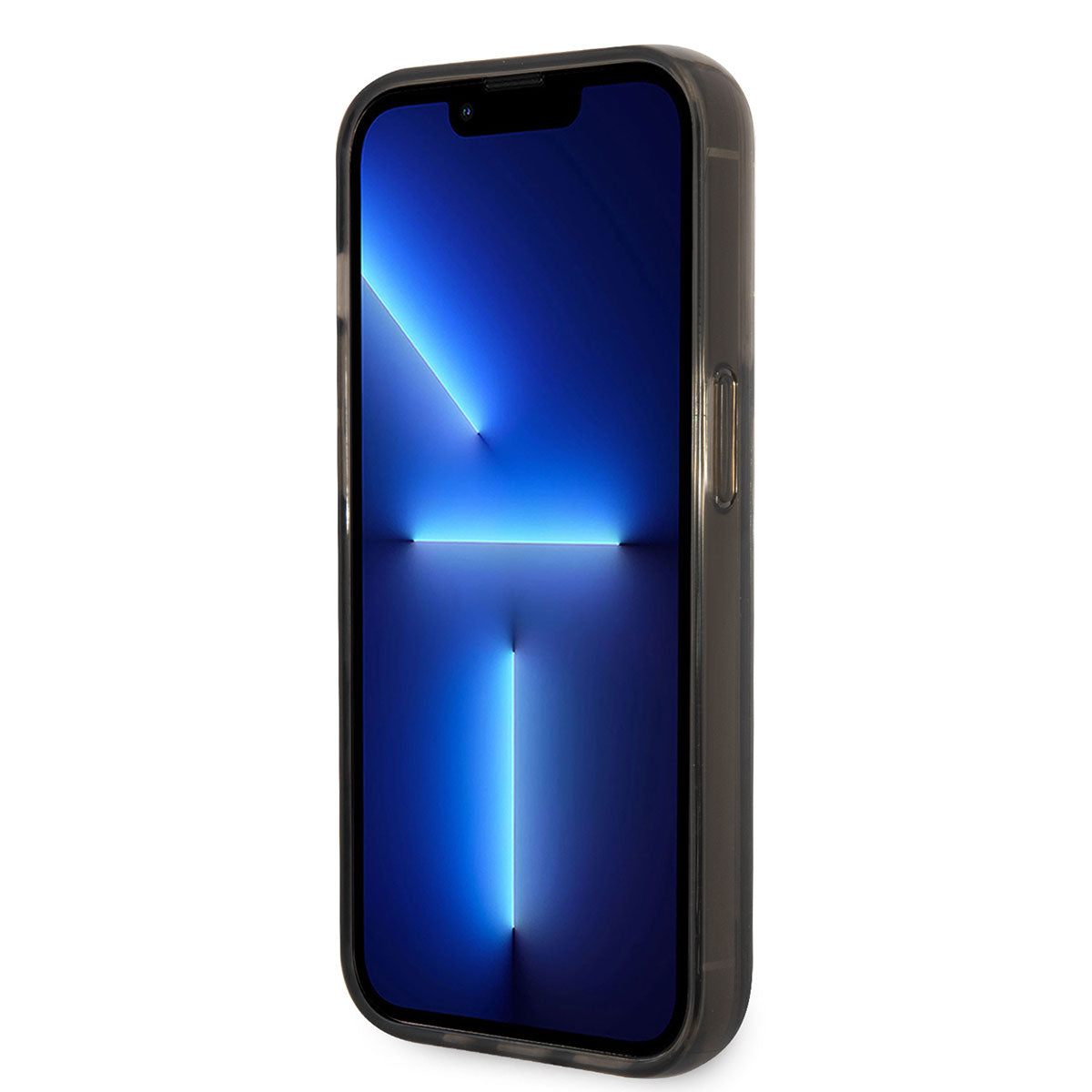 iPhone 14 Pro Kılıf Karl Lagerfeld Sıvılı Simli Karl Head Dizayn Kılıf Pembe