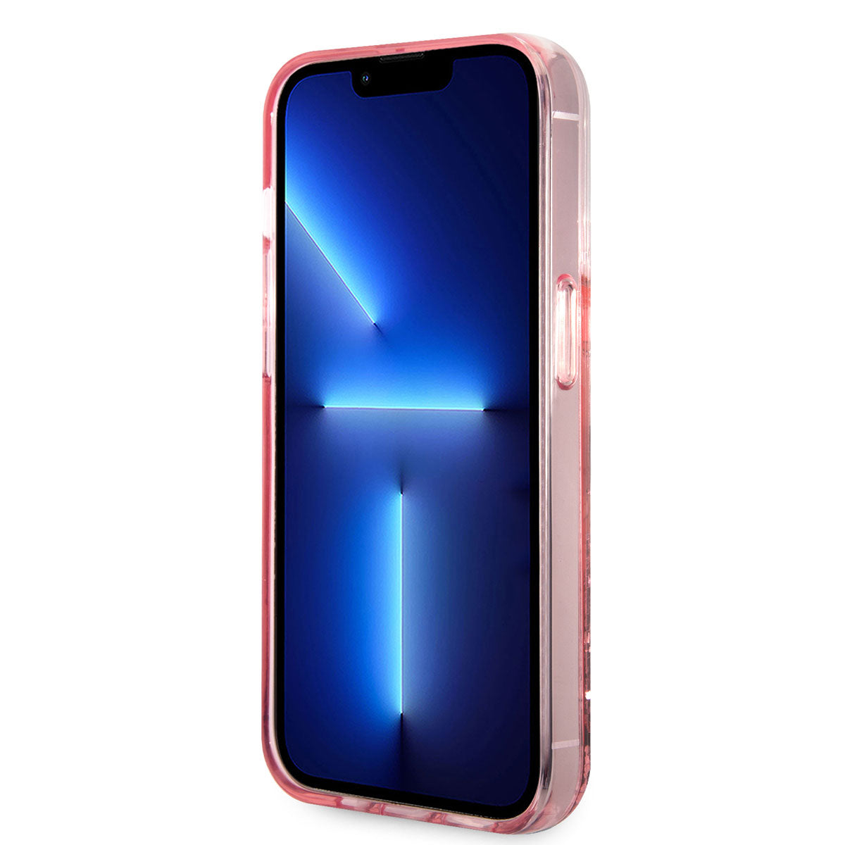 iPhone 14 Pro Kılıf Karl Lagerfeld Sıvılı Simli Karl Head Dizayn Kılıf Siyah