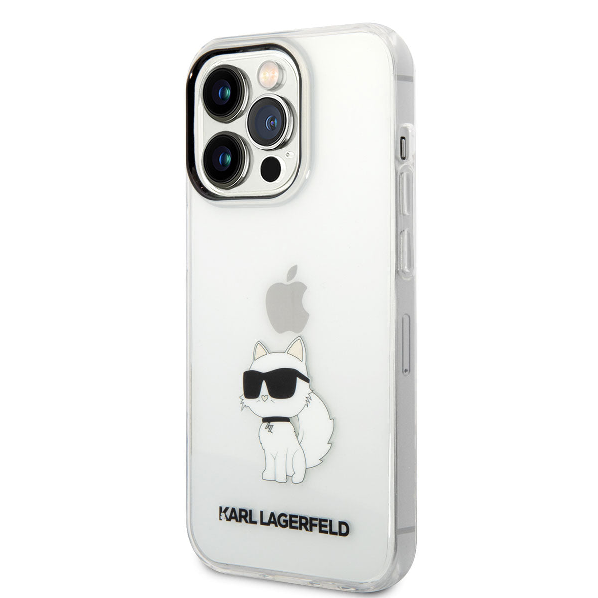 iPhone 14 Pro Kılıf Karl Lagerfeld Transparan Choupette Dizayn Kılıf Renksiz