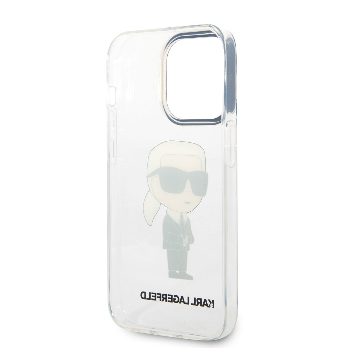 iPhone 14 Pro Kılıf Karl Lagerfeld Transparan İkonik Karl Dizayn Kılıf Renksiz
