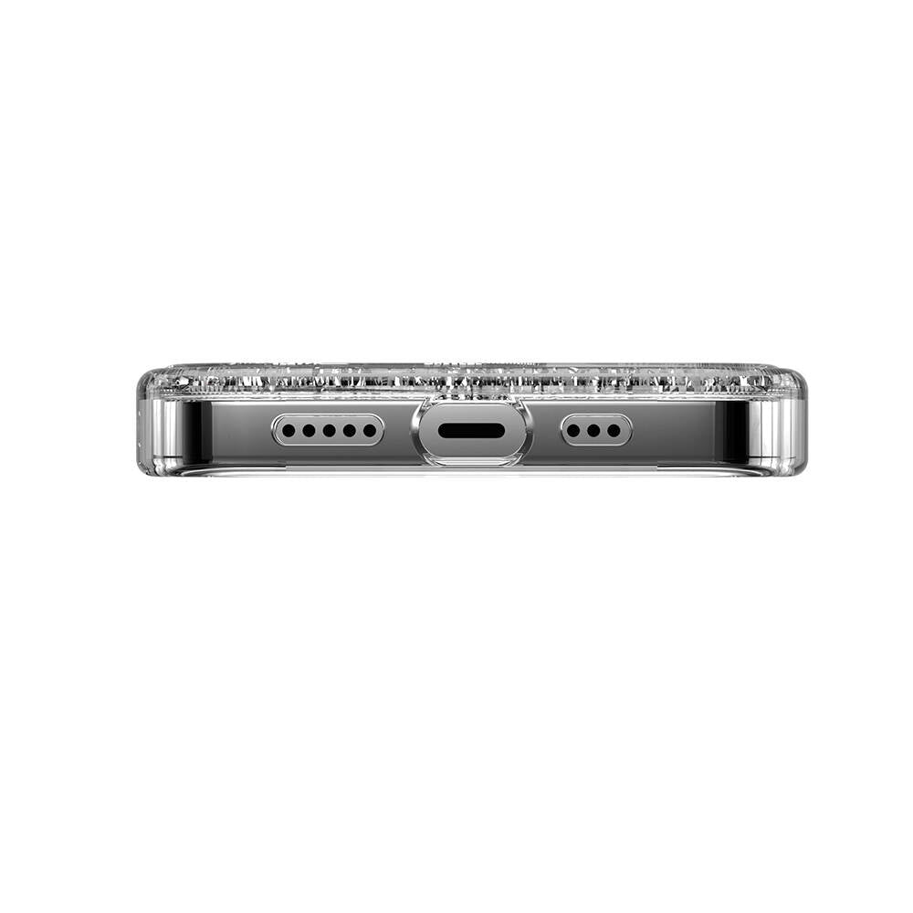 iPhone 14 Pro Kılıf Magsafe Şarj Özellikli Parlayan Simli Şeffaf Lisanslı Switcheasy Starfield-M Kılıf Mavi