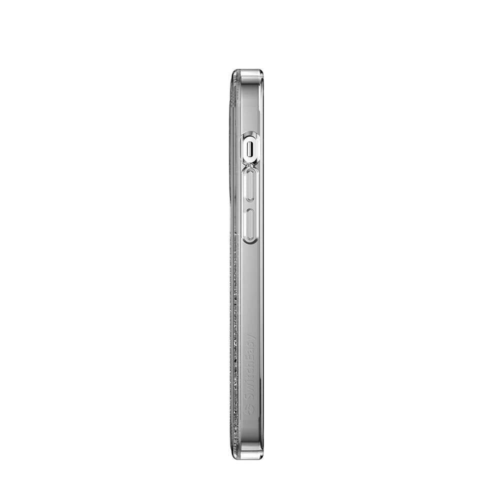 iPhone 14 Pro Kılıf Magsafe Şarj Özellikli Parlayan Simli Şeffaf Lisanslı Switcheasy Starfield-M Kılıf Renksiz