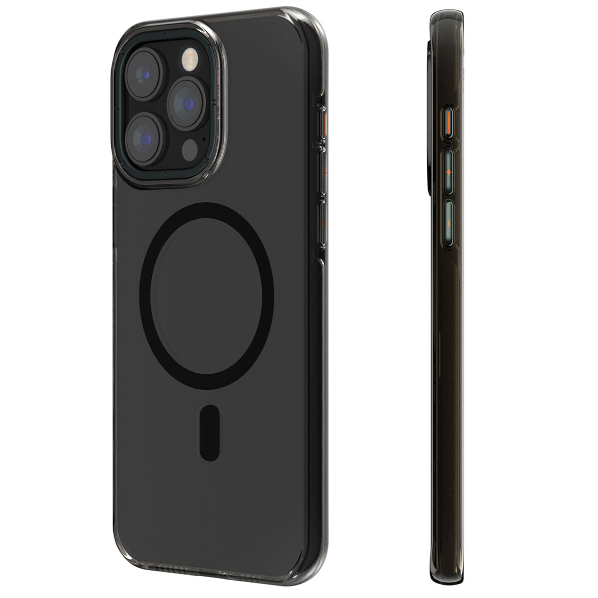 iPhone 14 Pro Kılıf Magsafe Şarj Özellikli Şeffaf Youngkit Crystal Shield Serisi Kılıf Siyah