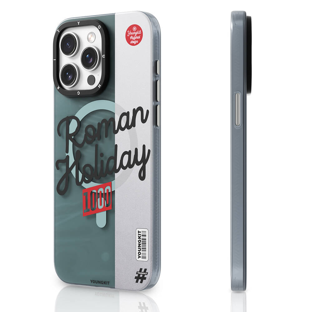 iPhone 14 Pro Kılıf Magsafe Şarj Özellikli Youngkit Motorcycle Legend Serisi Kılıf Siyah