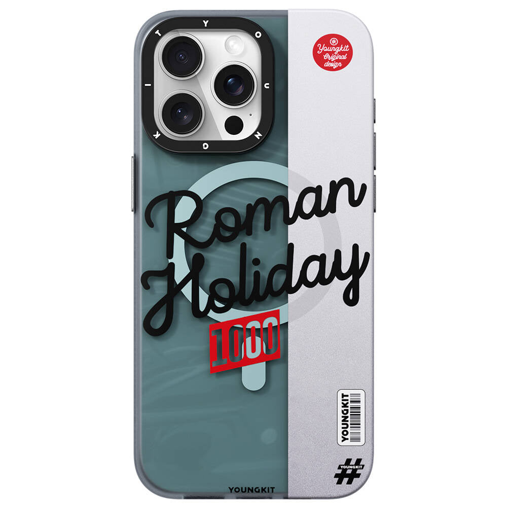 iPhone 14 Pro Kılıf Magsafe Şarj Özellikli Youngkit Motorcycle Legend Serisi Kılıf Yeşil
