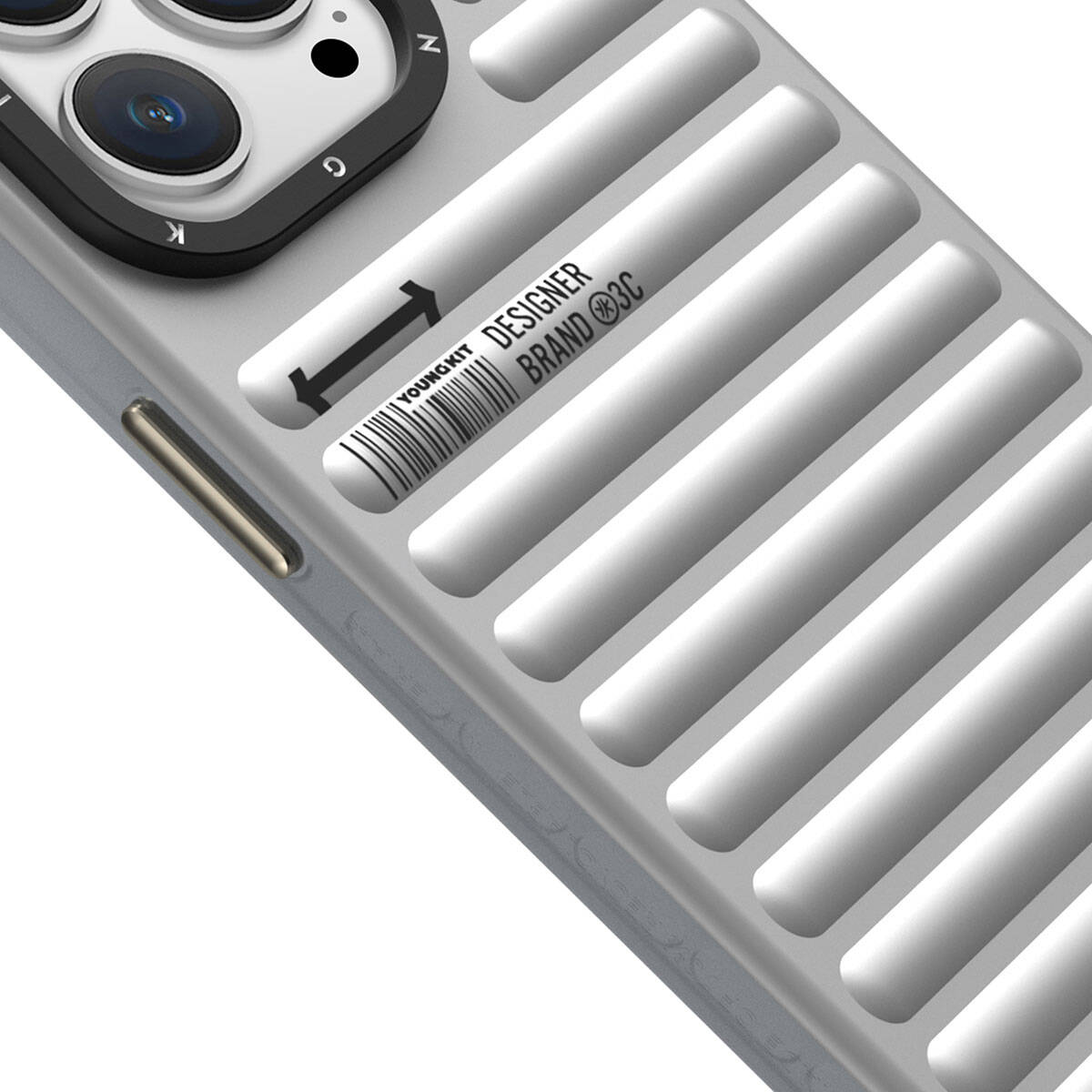 iPhone 14 Pro Kılıf Mat Renkli Tasarım YoungKit Original Serisi Kılıf Siyah