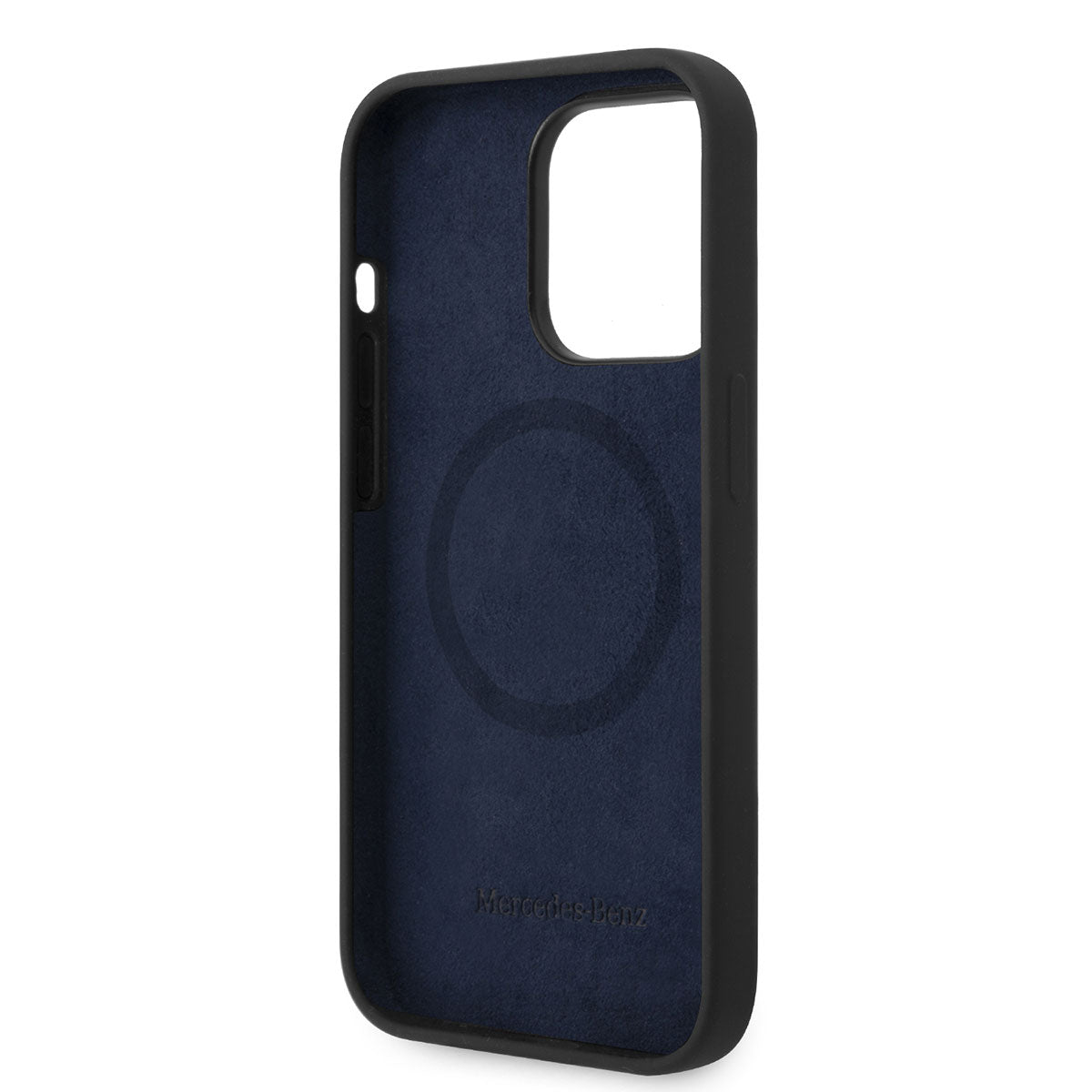 iPhone 14 Pro Kılıf Mercedes Benz Magsafe Şarj Özellikli Yıldızlı Dizayn Silikon Kılıf Siyah