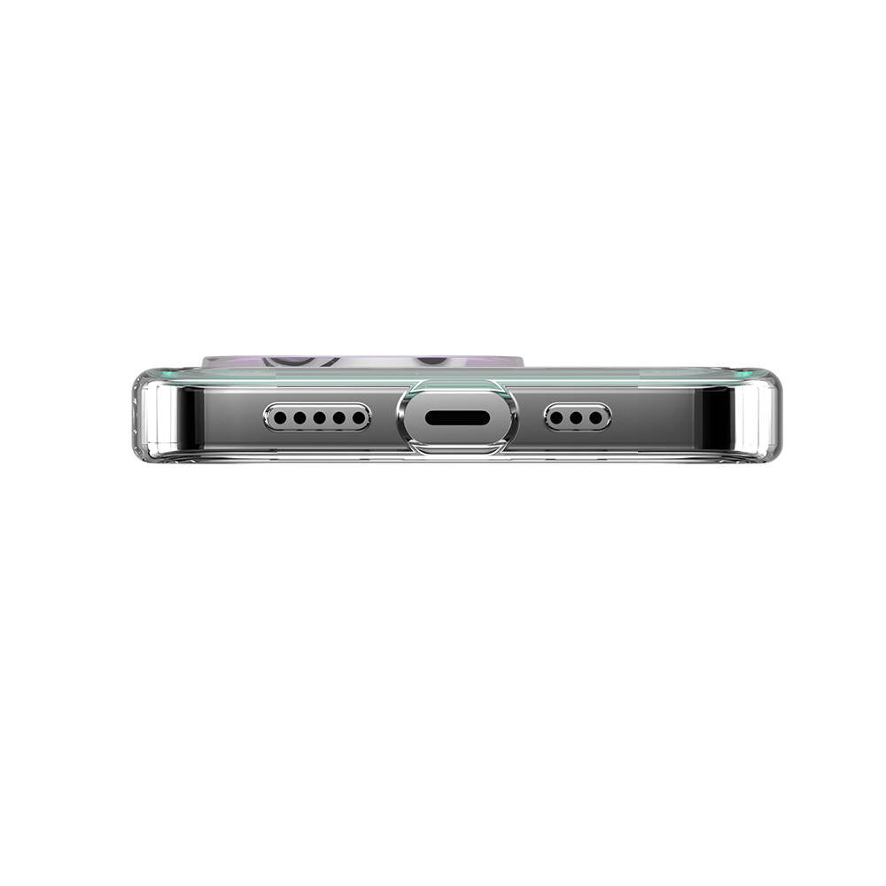 iPhone 14 Pro Kılıf Renk Geçişli Kenarları Şeffaf Tasarımlı Lisanslı Switcheasy Crush Plus Kılıf Starlight