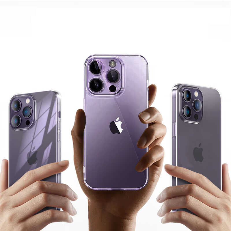 iPhone 14 Pro Kılıf Şeffaf Airbag Tasarımlı Wiwu ZCC-108 Concise Serisi Kılıf Renksiz