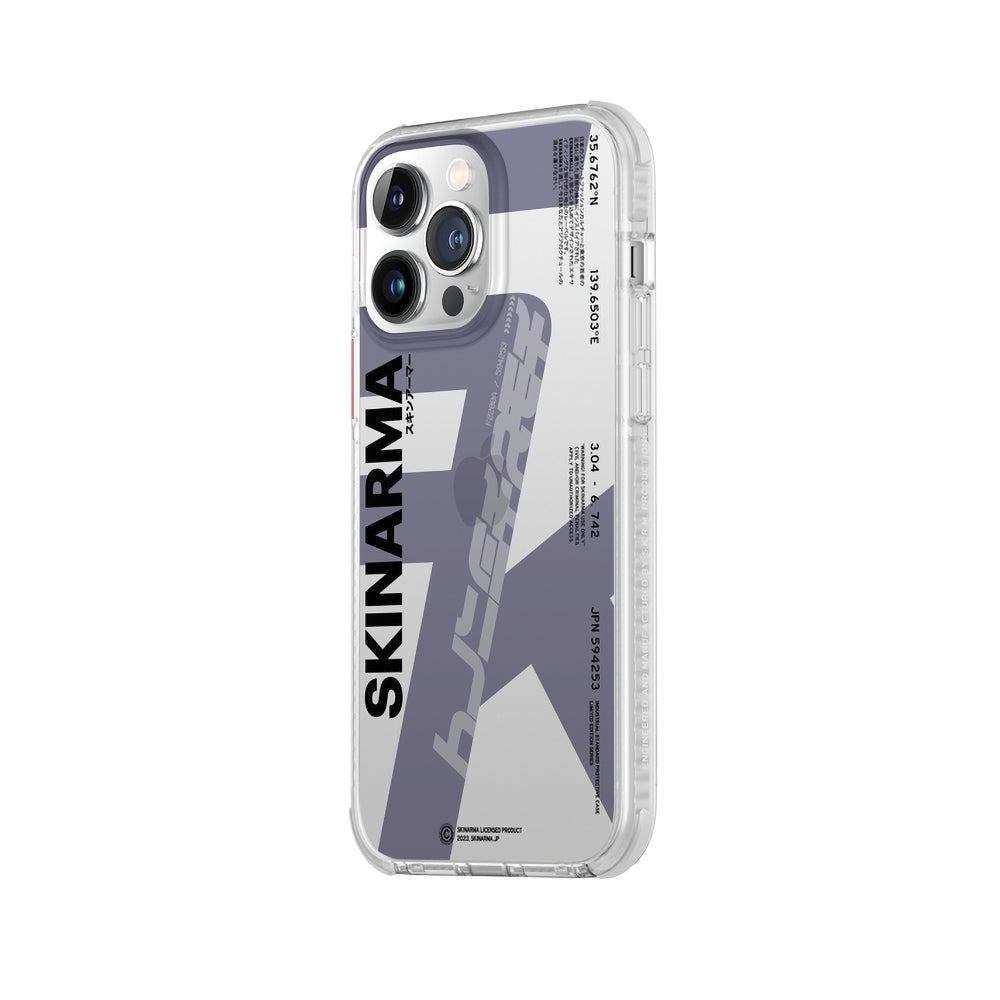 iPhone 14 Pro Kılıf SkinArma Şeffaf Airbag Tasarımlı Raku Kılıf Mor