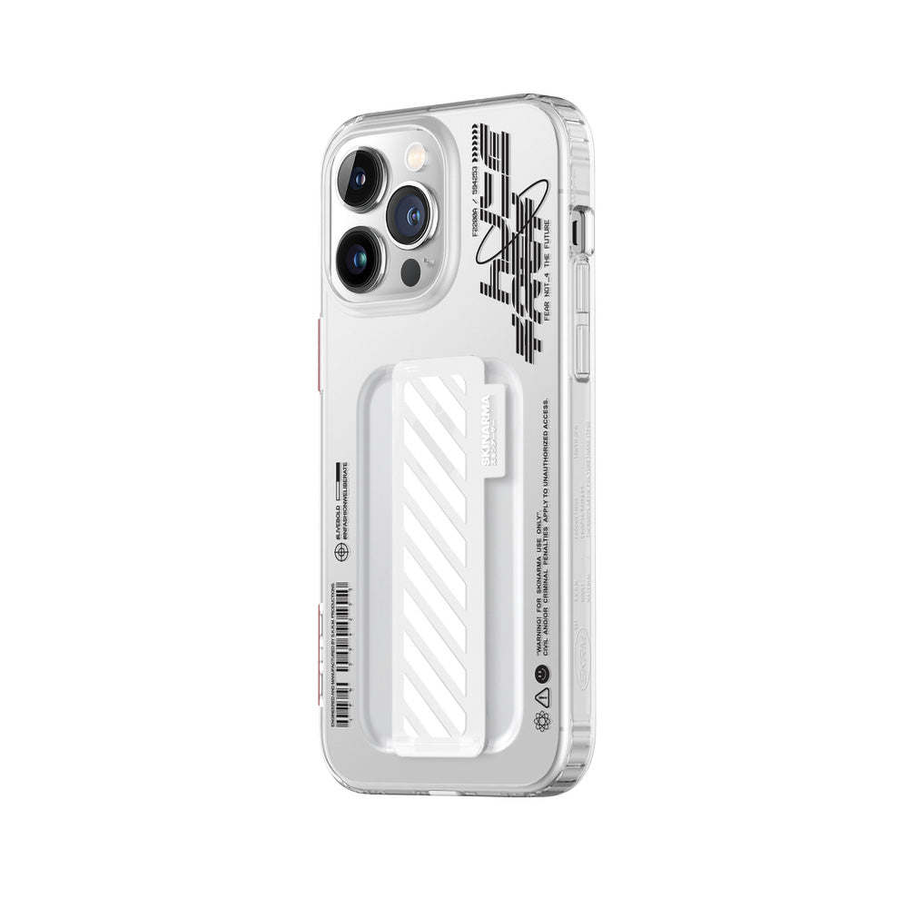 iPhone 14 Pro Kılıf SkinArma Şeffaf Desenli Kaze Kılıf Renksiz