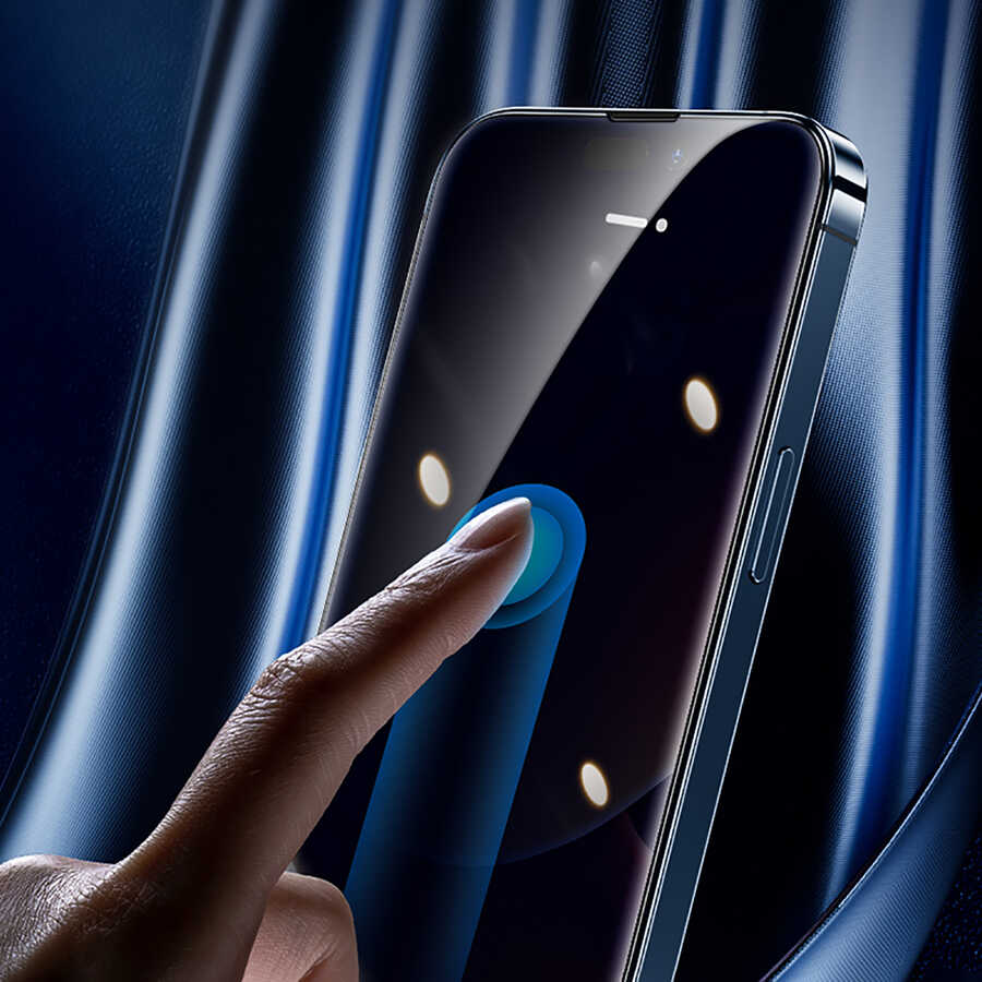 iPhone 14 Pro Max Benks 0.3mm V Pro Privacy Hayalet Ekran Koruyucu Siyah