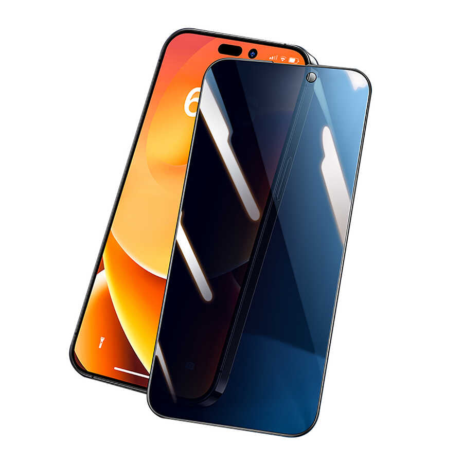 iPhone 14 Pro Max Benks 0.3mm V Pro Privacy Hayalet Ekran Koruyucu Siyah
